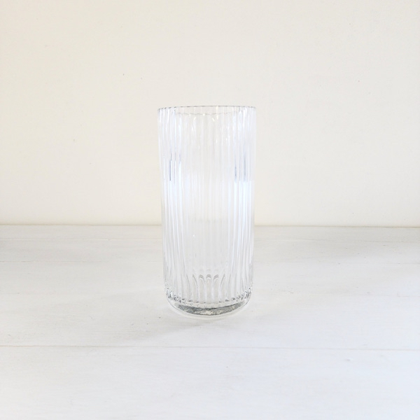 Ribbed Cylinder Vase - Clear - <p style='text-align: center;'>R 40</p>